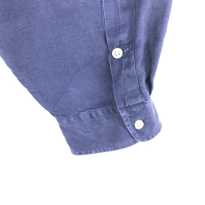 Ralph Lauren BLAKE long sleeve silk x linen button down shirt men's XXL equivalent / eaa486068