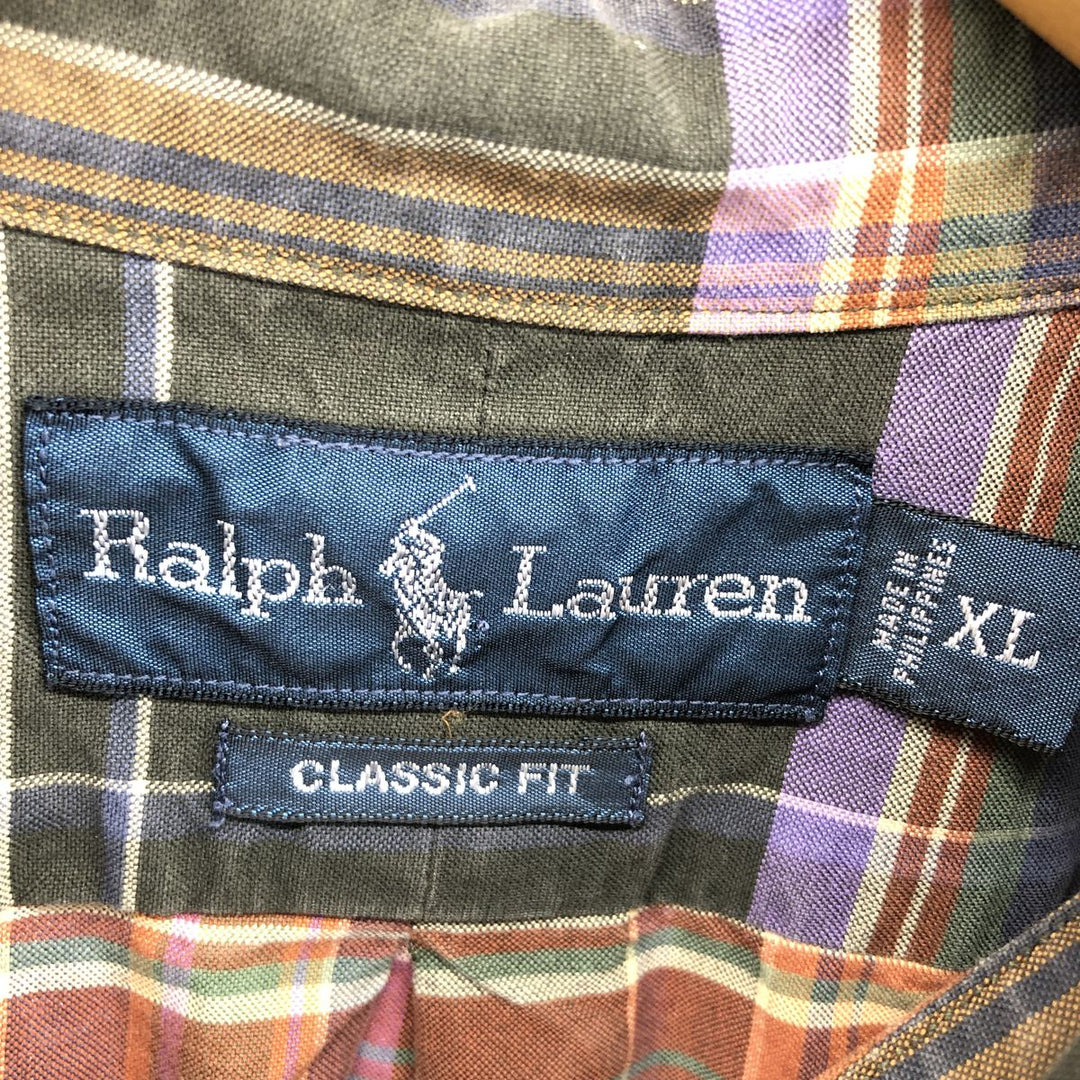 Ralph Lauren Classic Fit Long Sleeve Button Down Check Shirt Men's XL / eaa486075