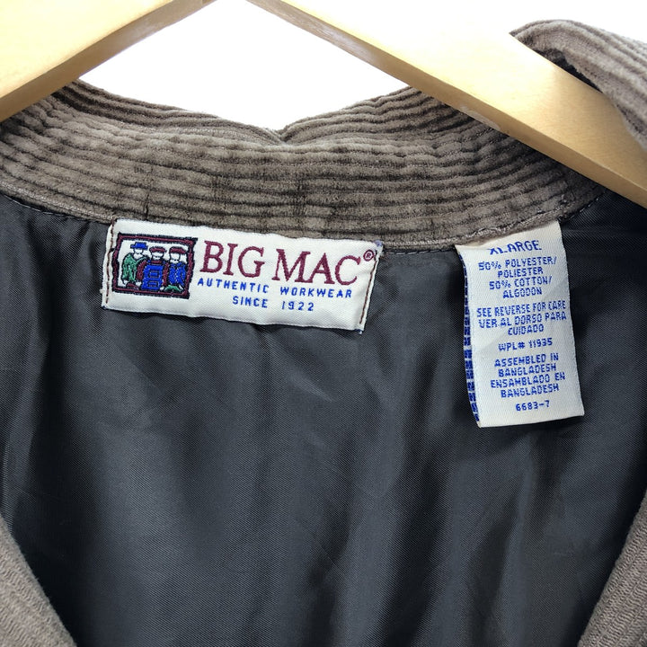 90'S BIG MAC Long Sleeve Corduroy Shirt Men's XL Vintage /eaa486130