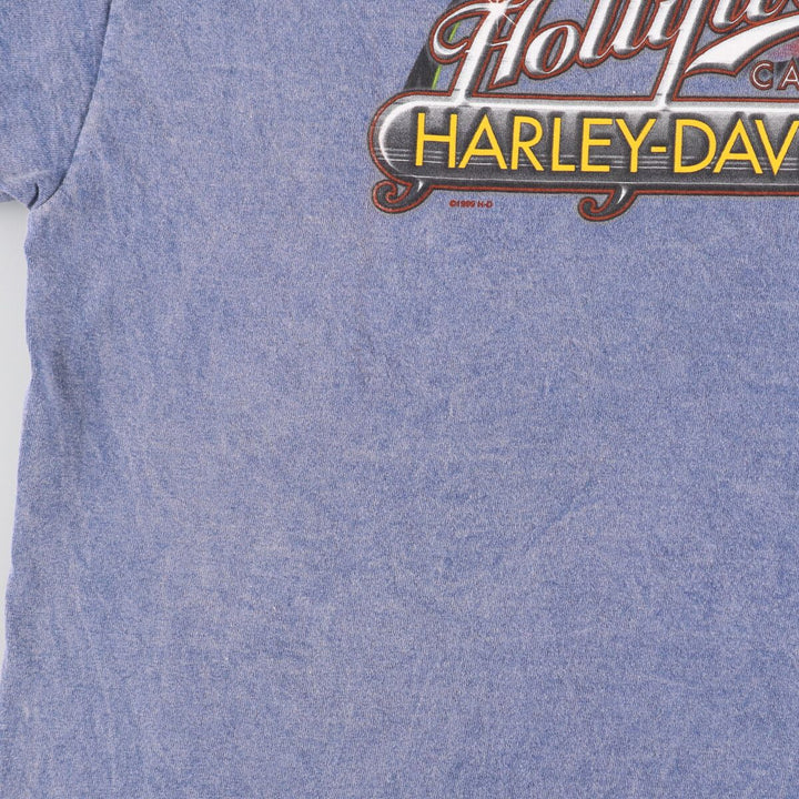 90'S Harley-Davidson Motorcycle Bike T-shirt Made in USA Women's L size /eaa486213