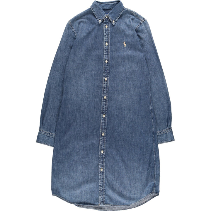 Ralph Lauren button-down denim shirt dress, women's size M / eaa486218