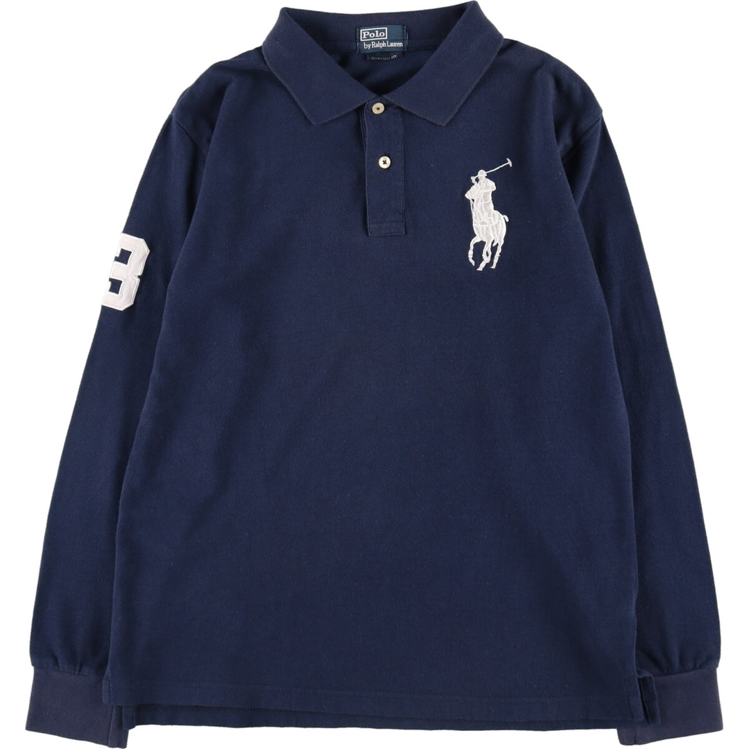 Ralph Lauren POLO by Ralph Lauren CUSTOM FIT Big Pony Long Sleeve Polo Shirt Women's L size / eaa486226