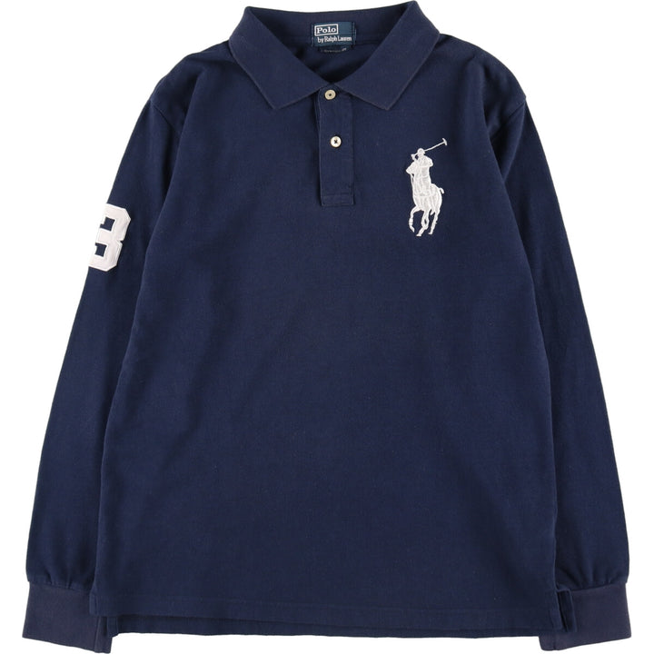 Ralph Lauren POLO by Ralph Lauren CUSTOM FIT Big Pony Long Sleeve Polo Shirt Women's L size / eaa486226