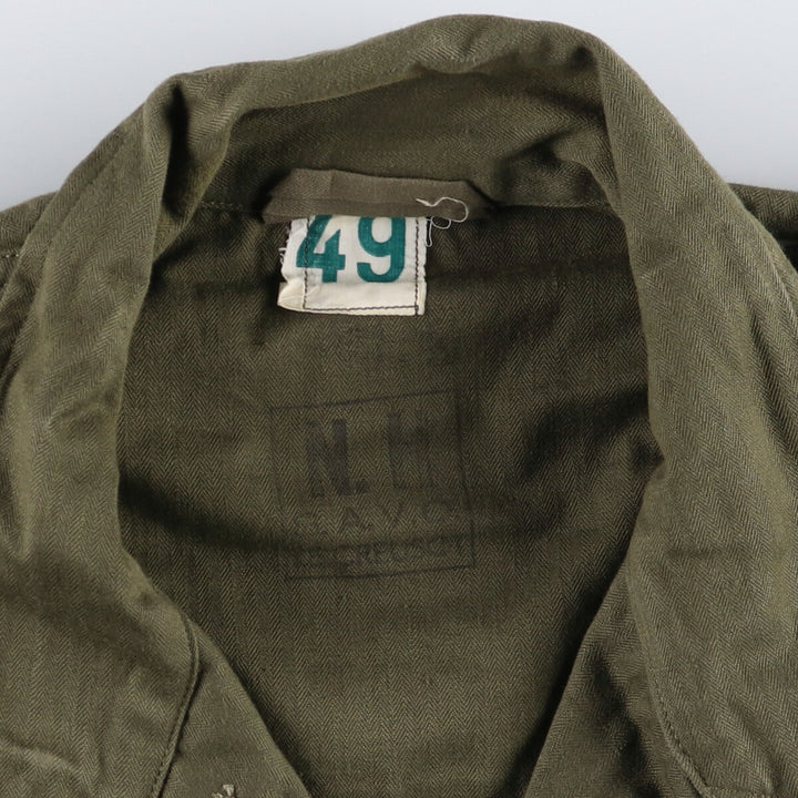 1960'S French military genuine M-47 late model military combat jacket size 49 equivalent to men's XL vintage / eaa486242