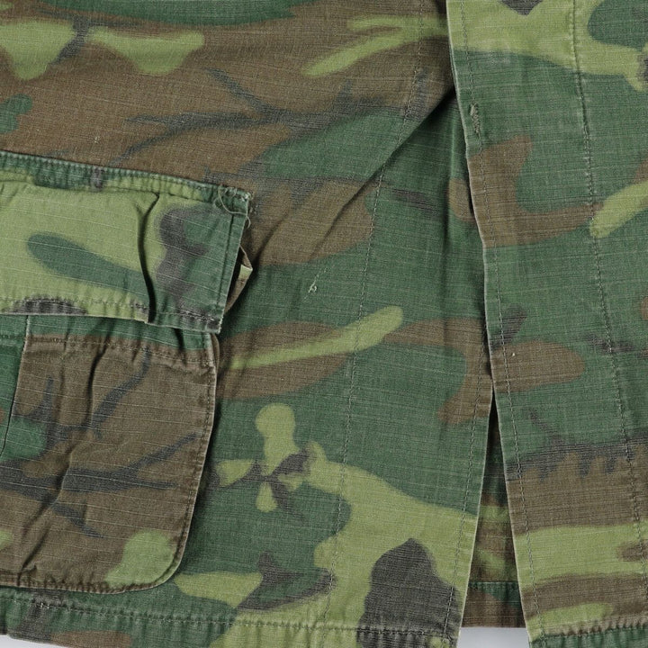 1960'S US Military Jungle Fatigue 5th Camouflage Pattern Military Combat Jacket Made in USA Men's M Size Vintage /eaa486243