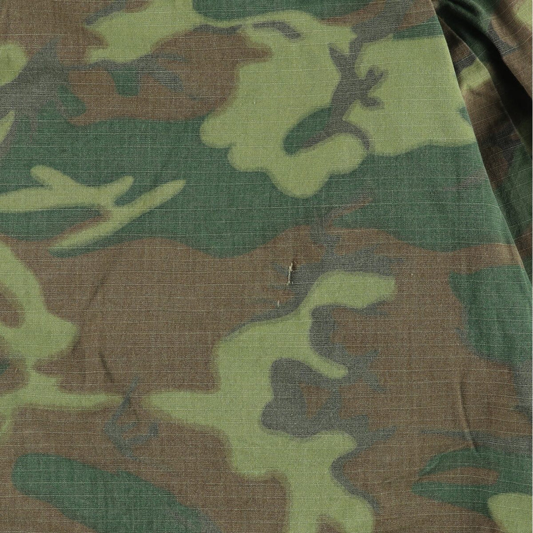 1960'S US Military Jungle Fatigue 5th Camouflage Pattern Military Combat Jacket Made in USA Men's M Size Vintage /eaa486243