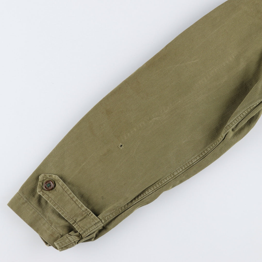 1960'S French military genuine M-47 late model HBT herringbone twill military field jacket size 42 men's L equivalent /eaa486245