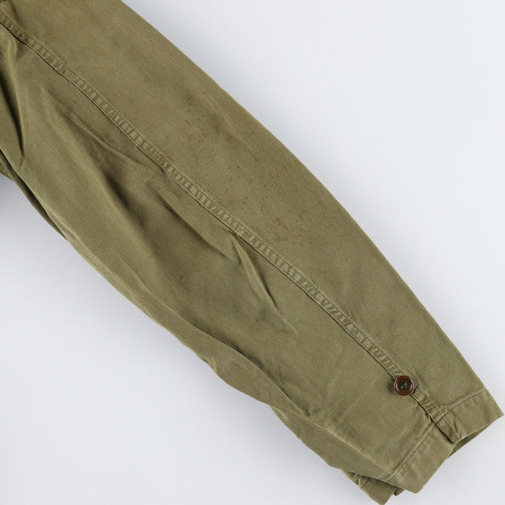 1960'S French military genuine M-47 late model HBT herringbone twill military field jacket size 42 men's L equivalent /eaa486245