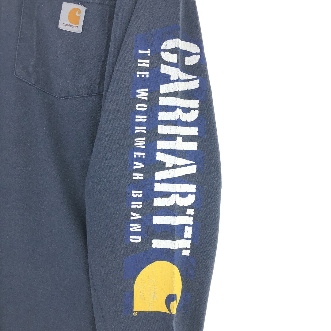 Carhartt ORIGINAL FIT Plain Pocket Long T-Shirt Long T Men's L size / eaa486265