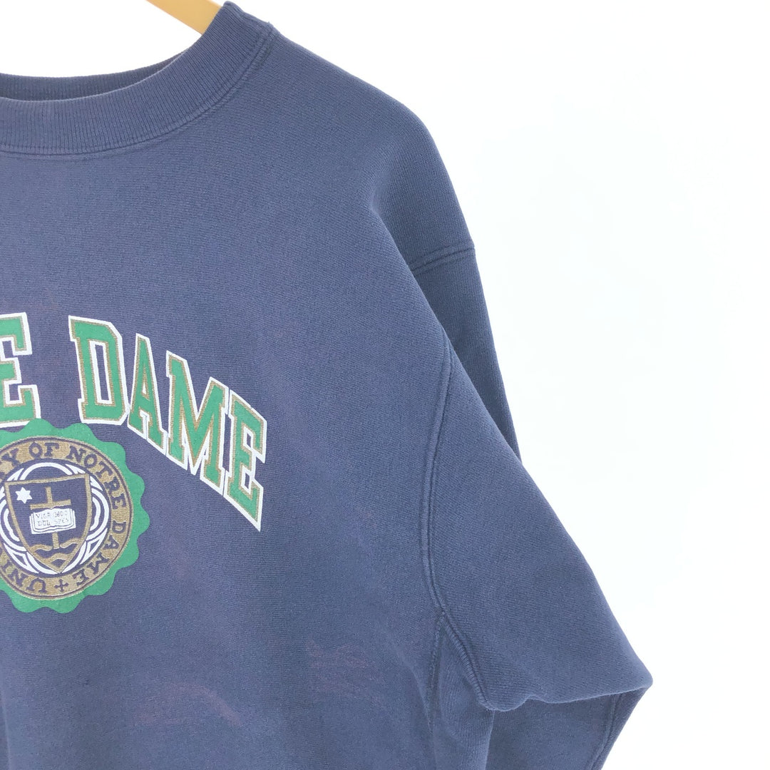 90'S Champion Reverse Weave Notre Dame College Sweatshirt, Made in USA, Men's L size /eaa486287