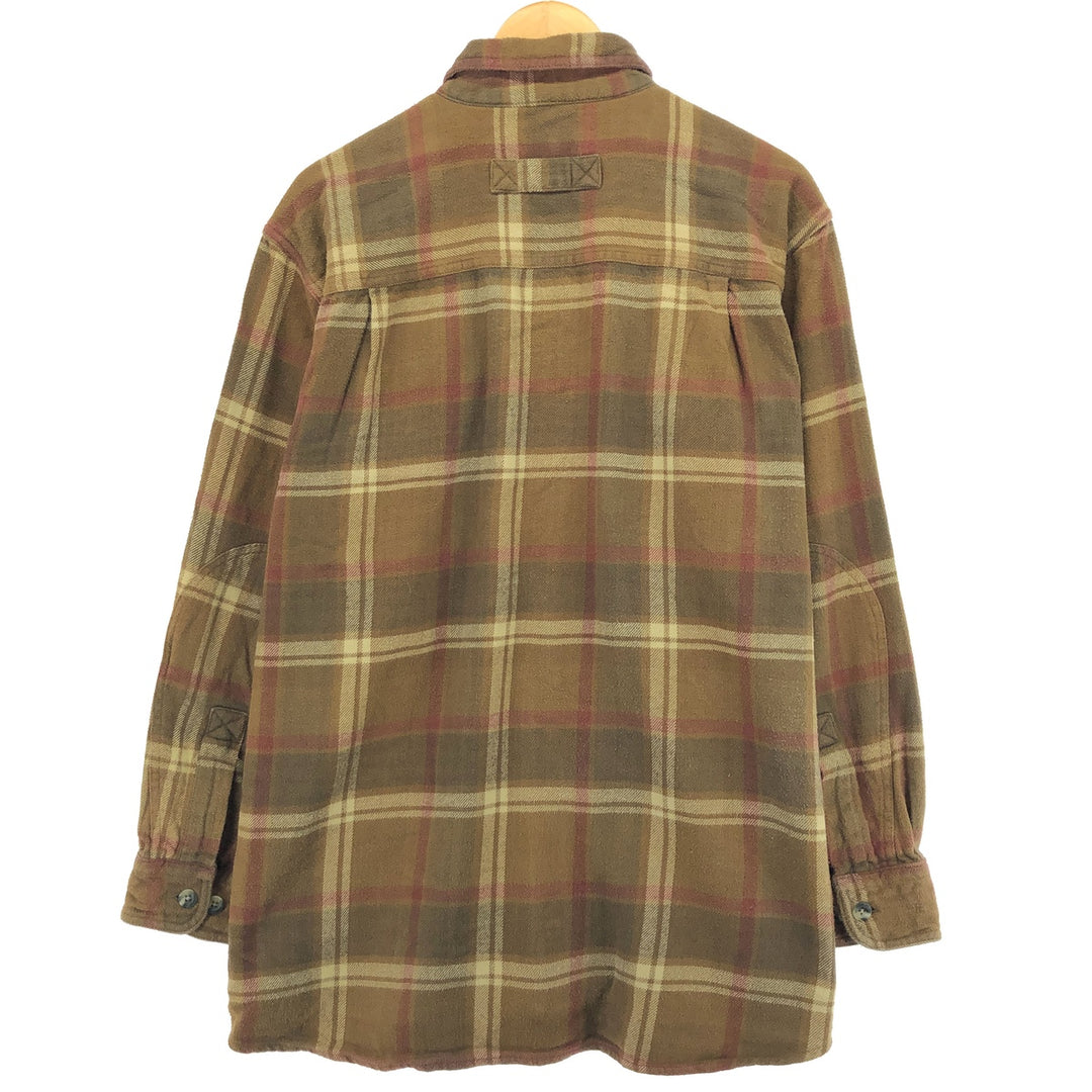 WOOLRICH Long Sleeve Heavy Flannel Check Shirt Men's Size L / eaa486315