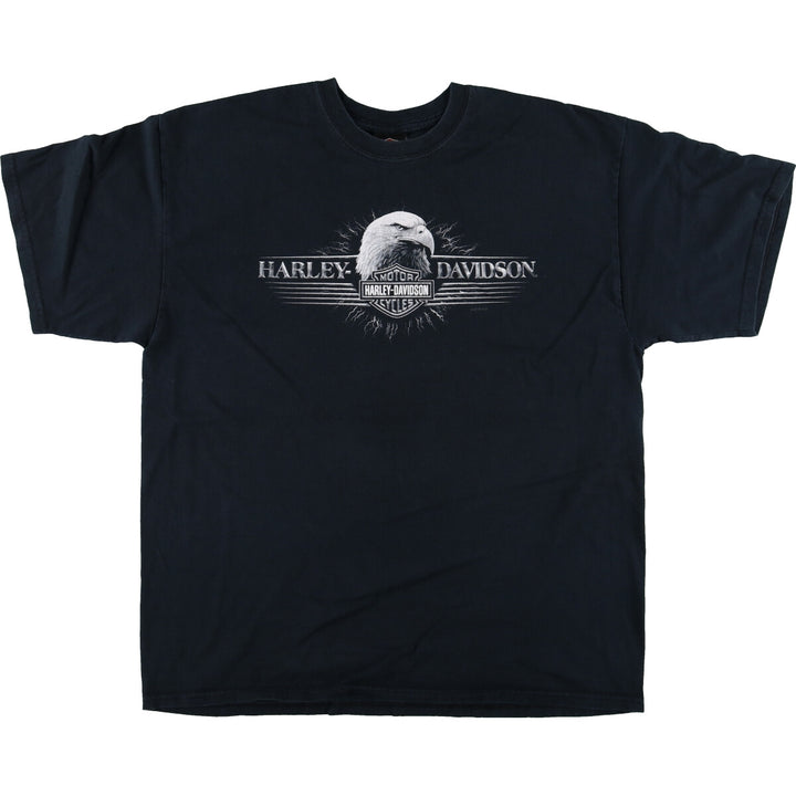 00'S Harley-Davidson Eagle Pattern Motorcycle Bike T-shirt Made in Canada Men's XL /eaa486322