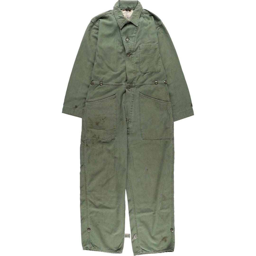 80'S US military genuine long sleeve all-in-one jumpsuit made in USA MEIDUM men's M size vintage /eaa486341