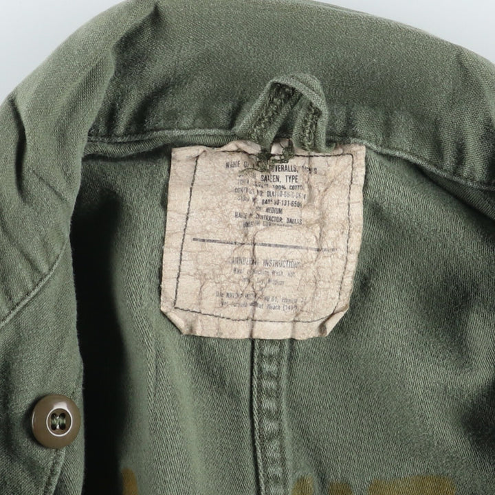 80'S US military genuine long sleeve all-in-one jumpsuit made in USA MEIDUM men's M size vintage /eaa486341