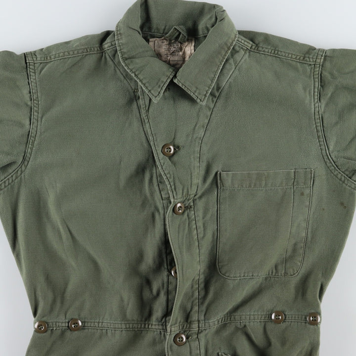 80'S US military genuine long sleeve all-in-one jumpsuit made in USA MEIDUM men's M size vintage /eaa486341