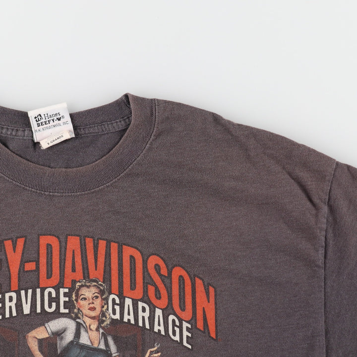 Harley-Davidson Pin-up Girl Motorcycle Bike T-shirt Men's XL equivalent /eaa486402