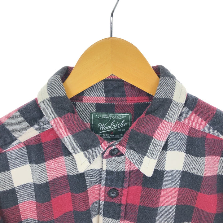 WOOLRICH Long Sleeve Heavy Flannel Check Shirt Men's Size L / eaa486429