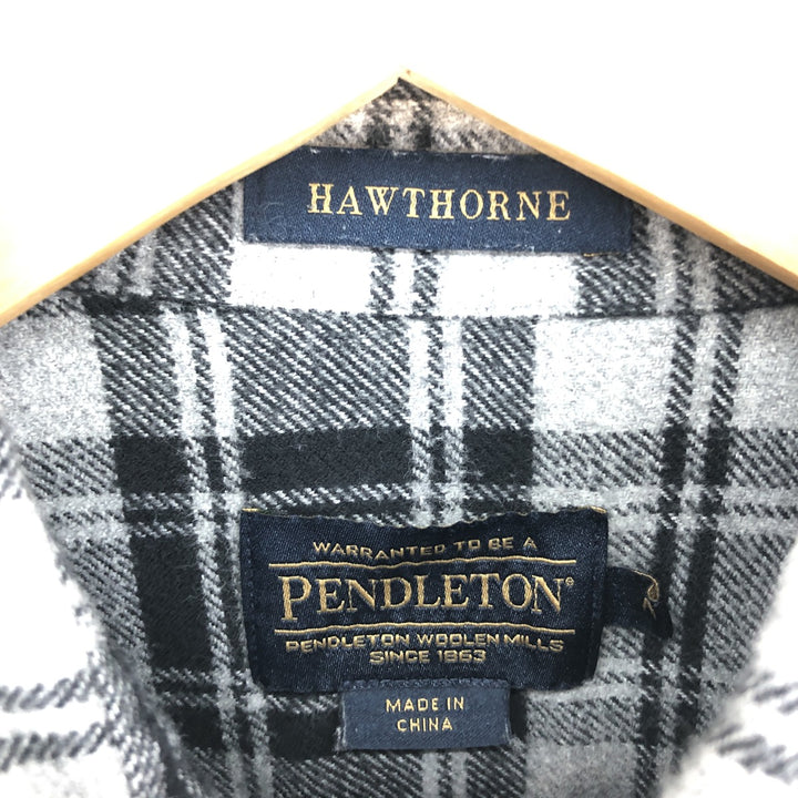 Pendleton HAWTHORNE Long Sleeve Light Nell Check Shirt Men's M Size / eaa486430