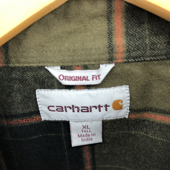 Carhartt ORIGINAL FIT long sleeve flannel check shirt, men's XL size / eaa486444