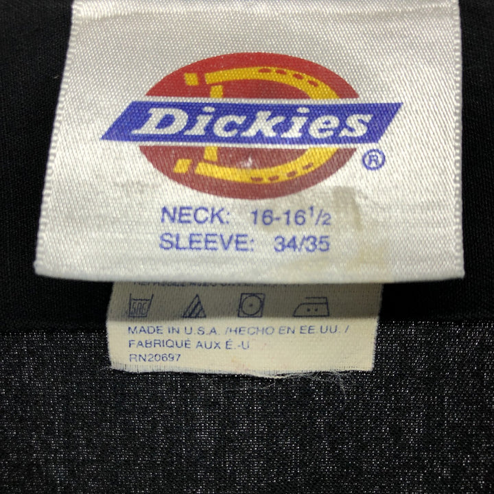 90'S Dickies Long Sleeve Work Shirt Men's Size L Vintage /eaa486513