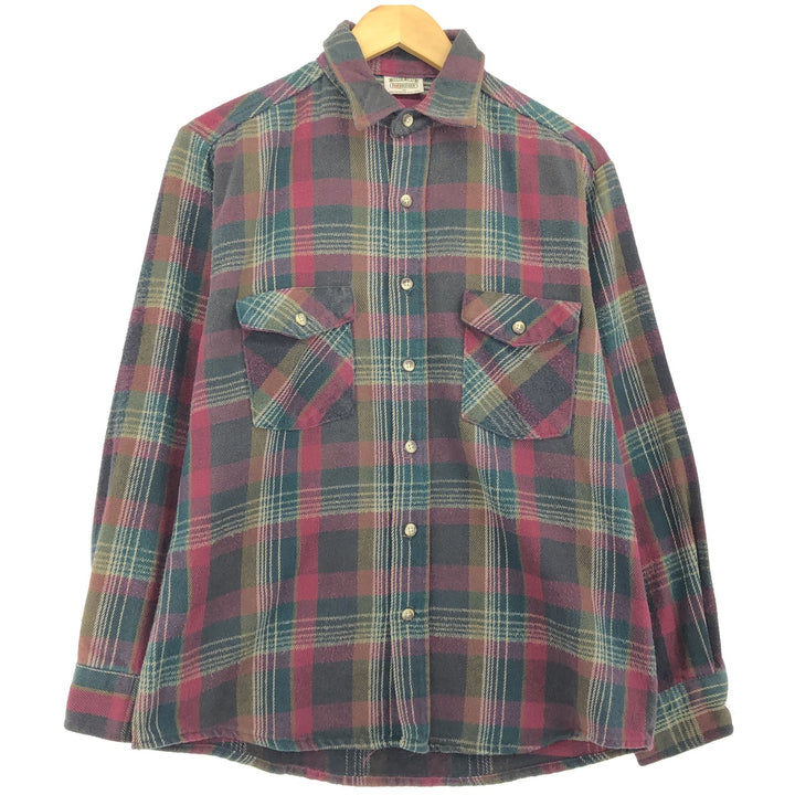 90'S Five Brother Long Sleeve Heavy Flannel Check Shirt Men's Medium Vintage /eaa486520