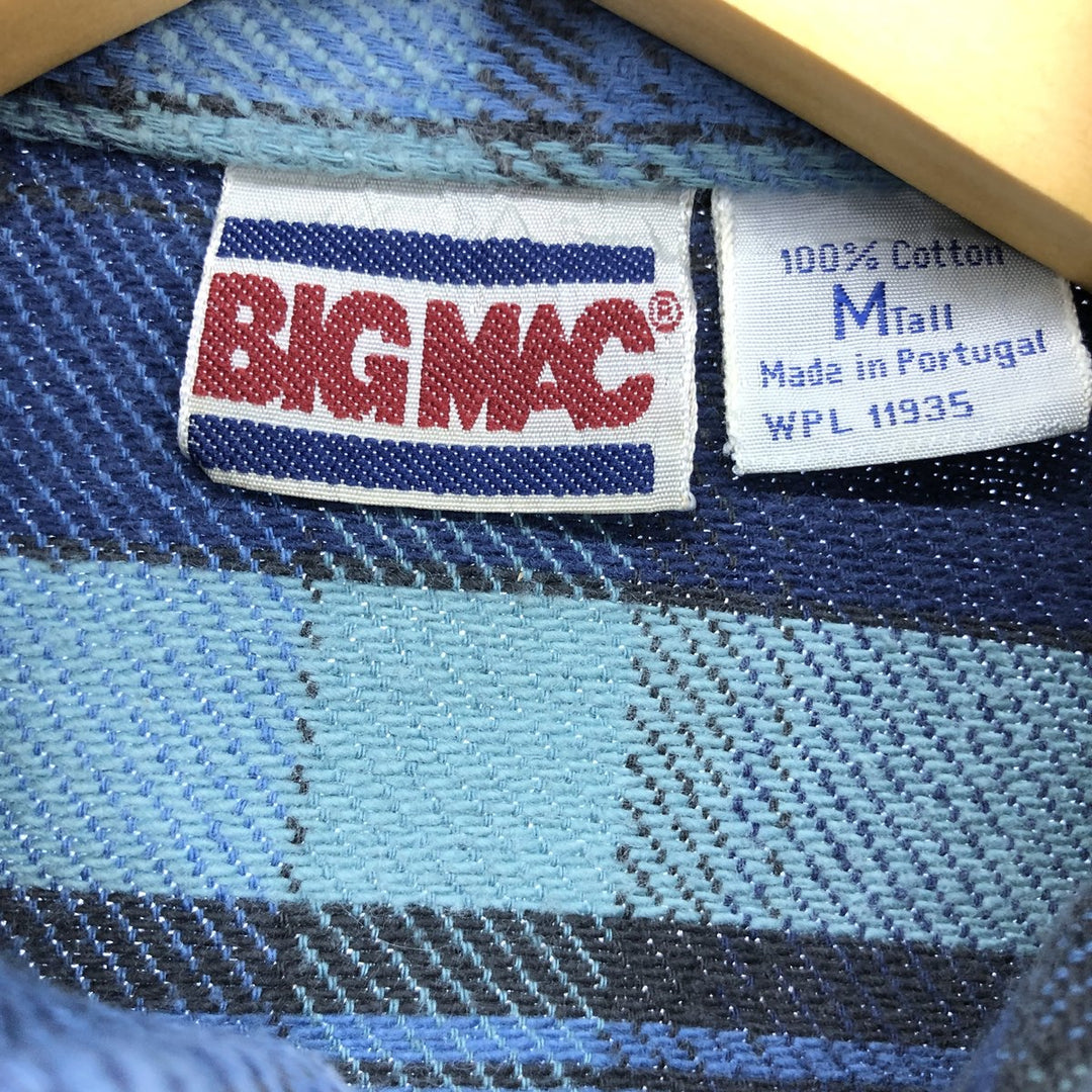 80'S BIG MAC Long Sleeve Heavy Flannel Check Shirt Men's Medium Vintage /eaa486521