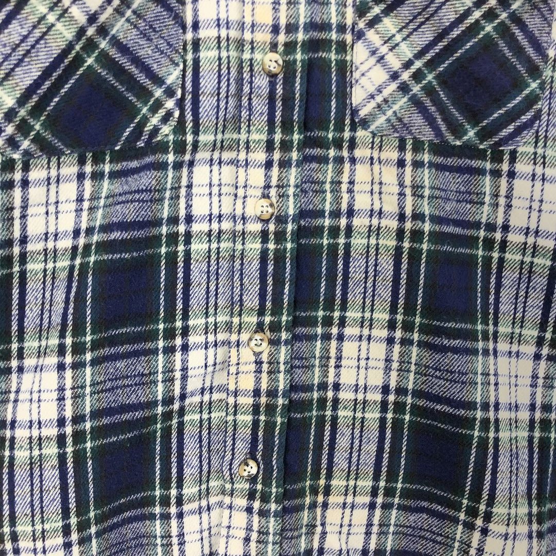 90'S Five Brother Long Sleeve Heavy Flannel Check Shirt Made in USA Men's L Size Vintage /eaa486528