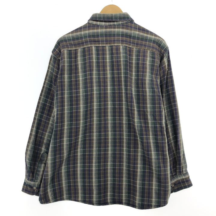 90'S Five Brother Check Pattern Long Sleeve Flannel Check Shirt Men's XXL Vintage /eaa486532