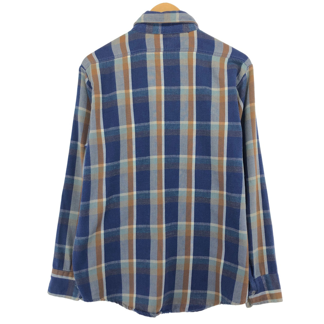 70s~ Frost Proof Long Sleeve Heavy Flannel Check Shirt Made in USA Men's L Size Vintage /eaa486534