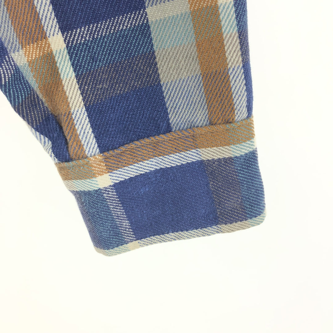 70s~ Frost Proof Long Sleeve Heavy Flannel Check Shirt Made in USA Men's L Size Vintage /eaa486534