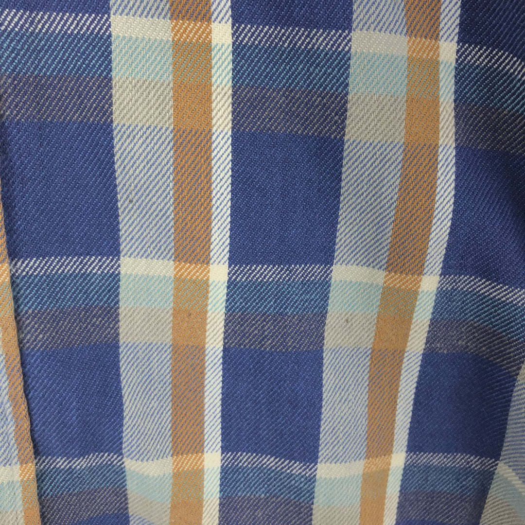 70s~ Frost Proof Long Sleeve Heavy Flannel Check Shirt Made in USA Men's L Size Vintage /eaa486534