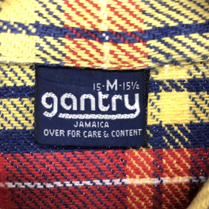 70s~80'S GANTRY Long Sleeve Heavy Flannel Check Shirt Men's M Size Vintage /eaa486538