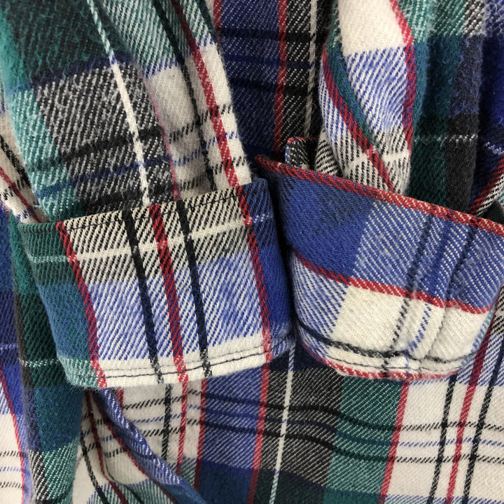 80'S Five Brother Long Sleeve Heavy Flannel Check Shirt Made in USA Men's M Size Vintage /eaa486545