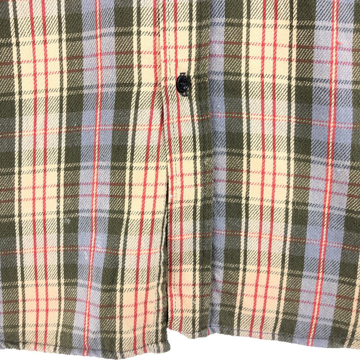 Big size 70s~80'S Five Brother long sleeve heavy flannel check shirt made in USA men's XXXL equivalent /eaa486550