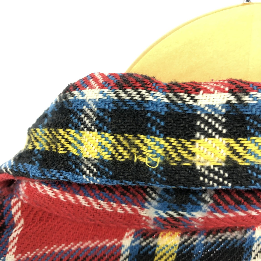 70'S JCPenney BIG MAC Long Sleeve Heavy Flannel Check Shirt Men's Medium Vintage /eaa486551