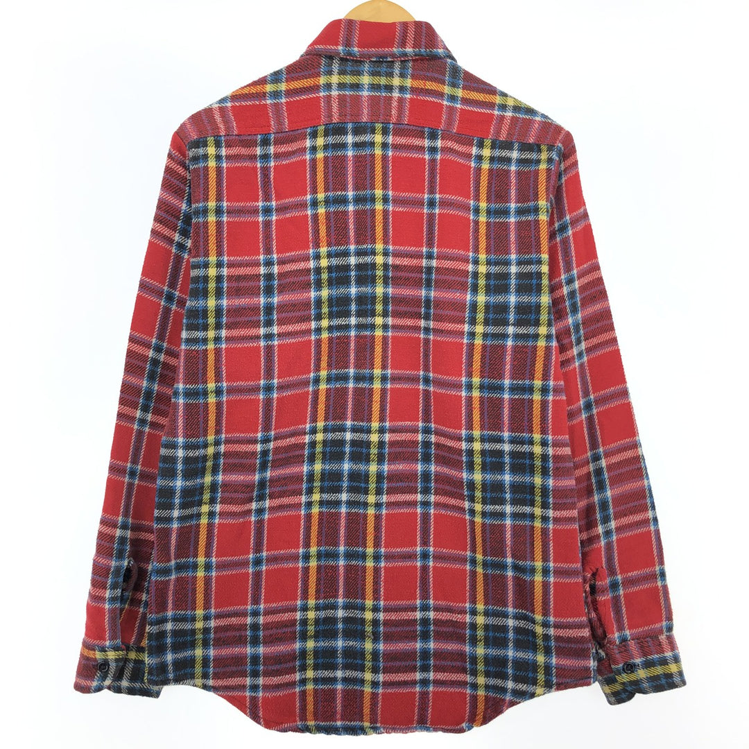 70'S JCPenney BIG MAC Long Sleeve Heavy Flannel Check Shirt Men's Medium Vintage /eaa486554
