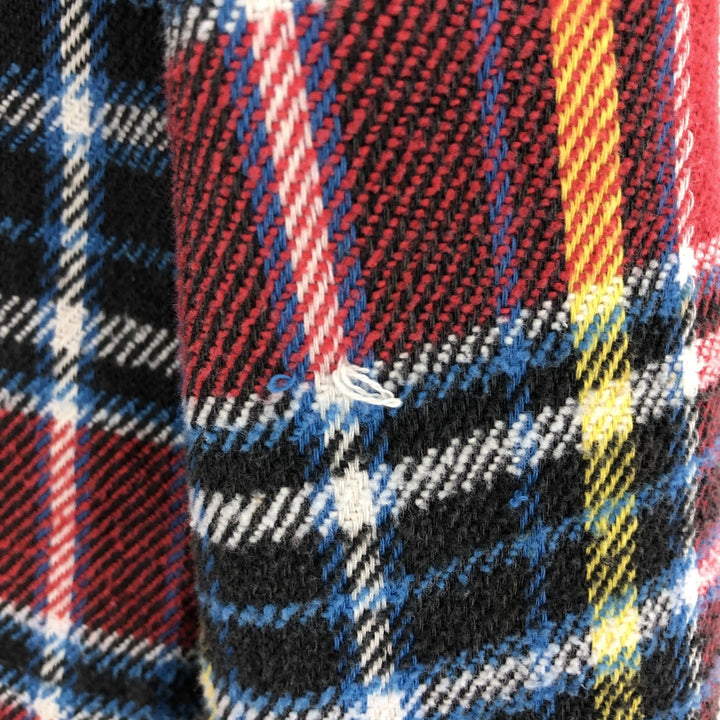 70'S JCPenney BIG MAC Long Sleeve Heavy Flannel Check Shirt Men's Medium Vintage /eaa486554