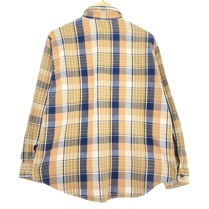 70'S BIG MAC JCPenny long sleeve heavy flannel check shirt, men's size L, vintage /eaa486555