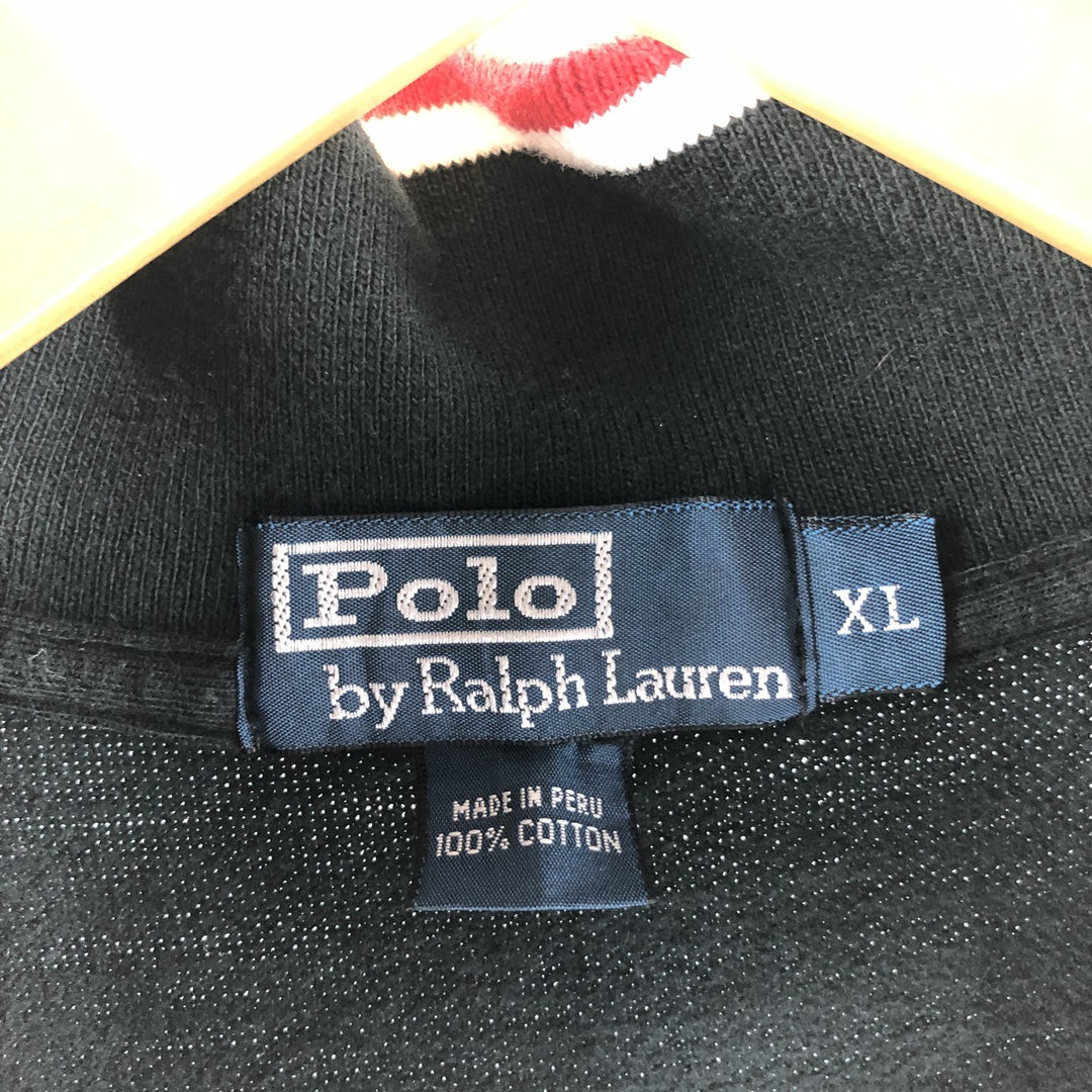 Ralph Lauren POLO by Ralph Lauren Pique Half-Zip Sweatshirt Trainer Men's XL /eaa486661