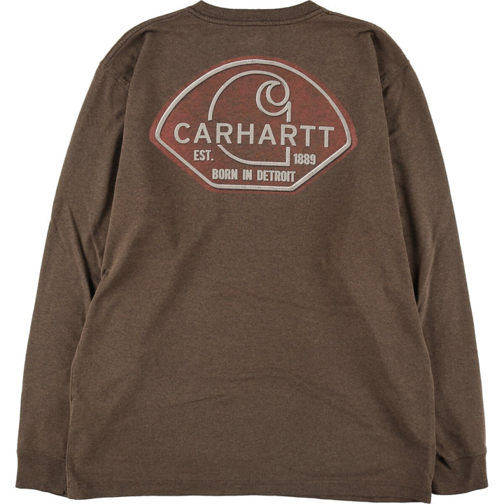 Carhartt ORIGINAL FIT back print long T-shirt, men's size M / eaa486684