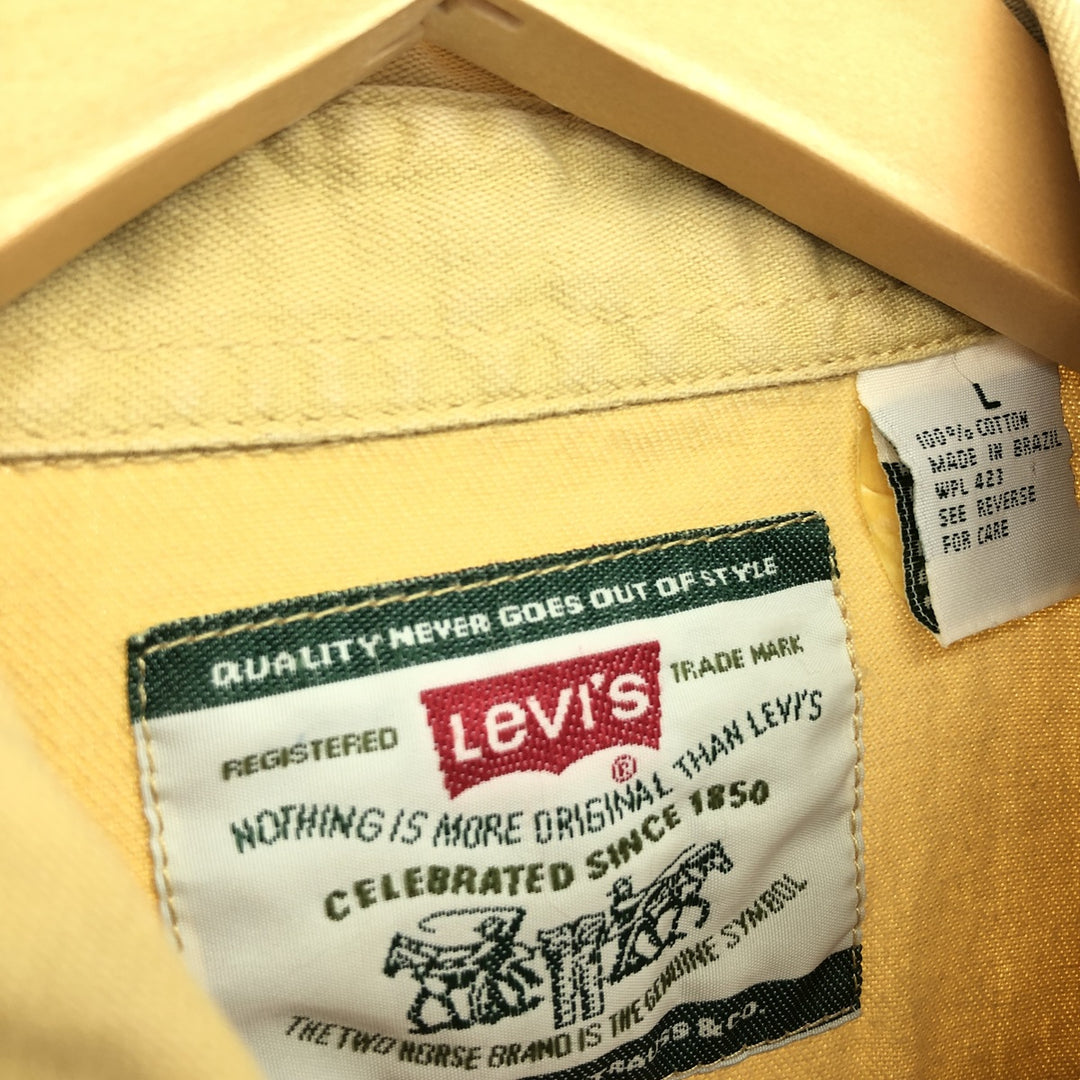 90'S Levi's Long Sleeve Denim Shirt Men's Size L Vintage /eaa486803