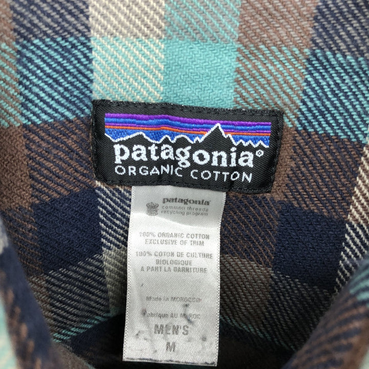 00'S Patagonia ORGANIC COTTON 53945F9 Long Sleeve Flannel Check Shirt Men's M Size / eaa486843