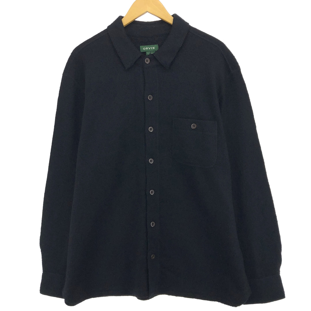 ORVIS wool shirt, men's size L /eaa486850