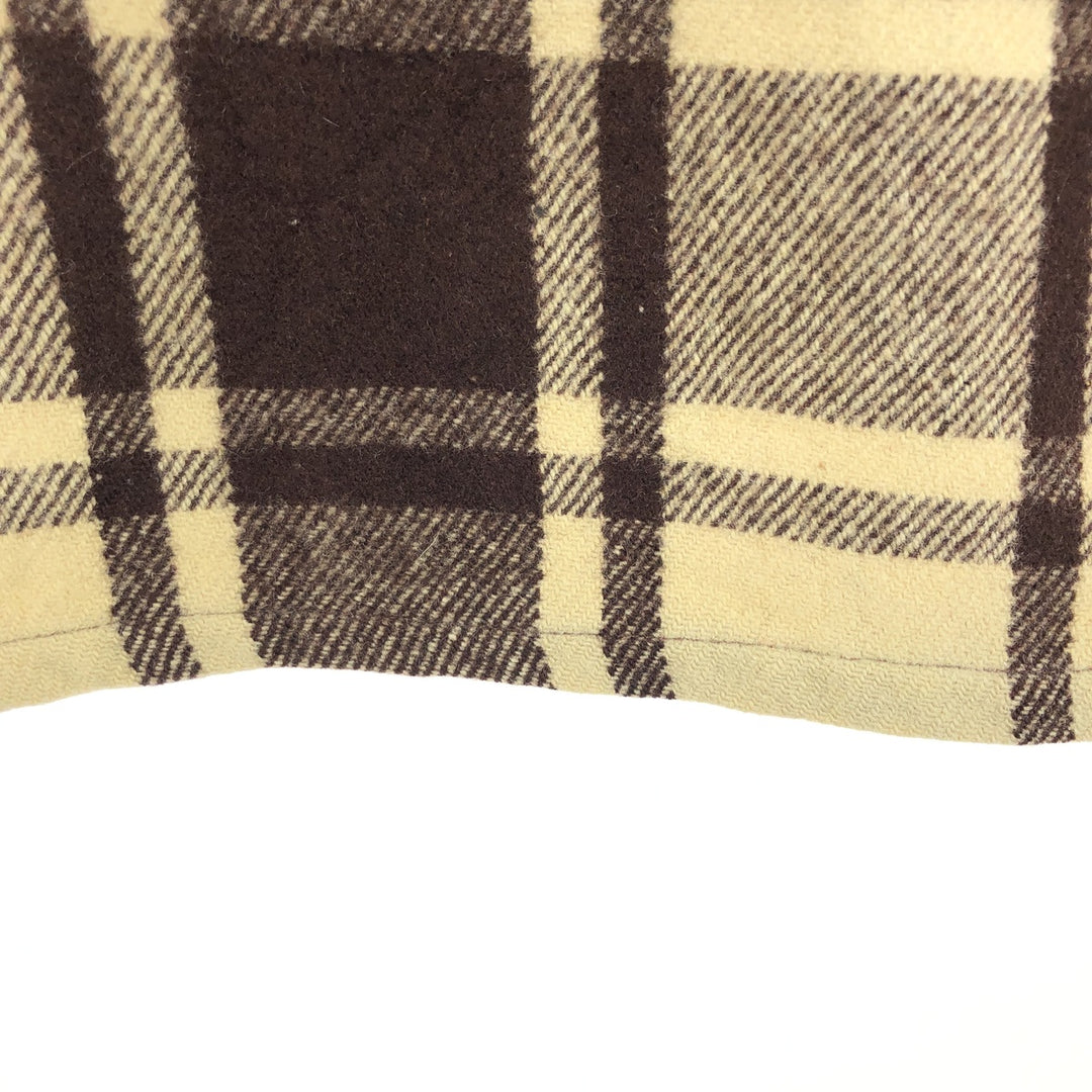 Vintage 60's Chippewa Check Pattern Wool Shirt Jacket, Men's S Size / eaa486863