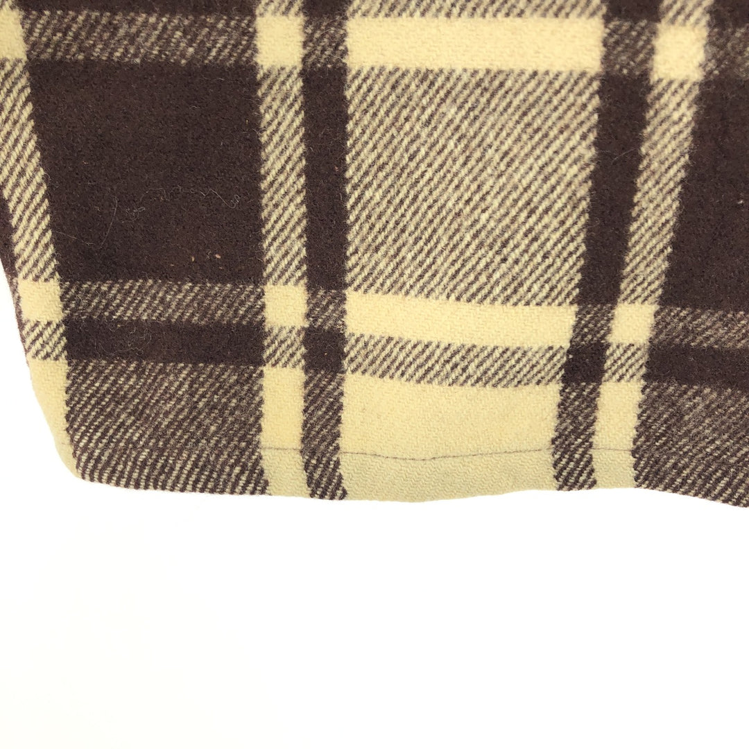 Vintage 60's Chippewa Check Pattern Wool Shirt Jacket, Men's S Size / eaa486863