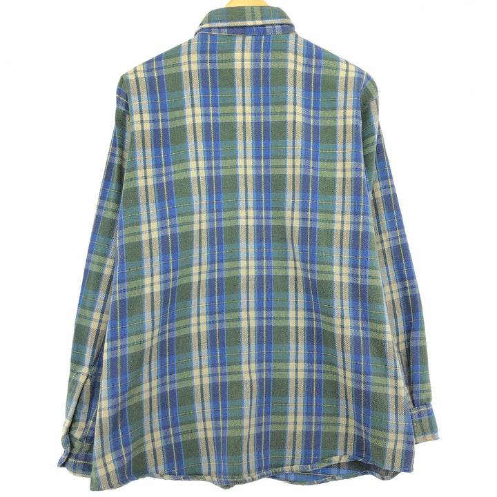 80'S OshKosh B'GOSH Long Sleeve Flannel Check Shirt Men's Size L Vintage /eaa486880