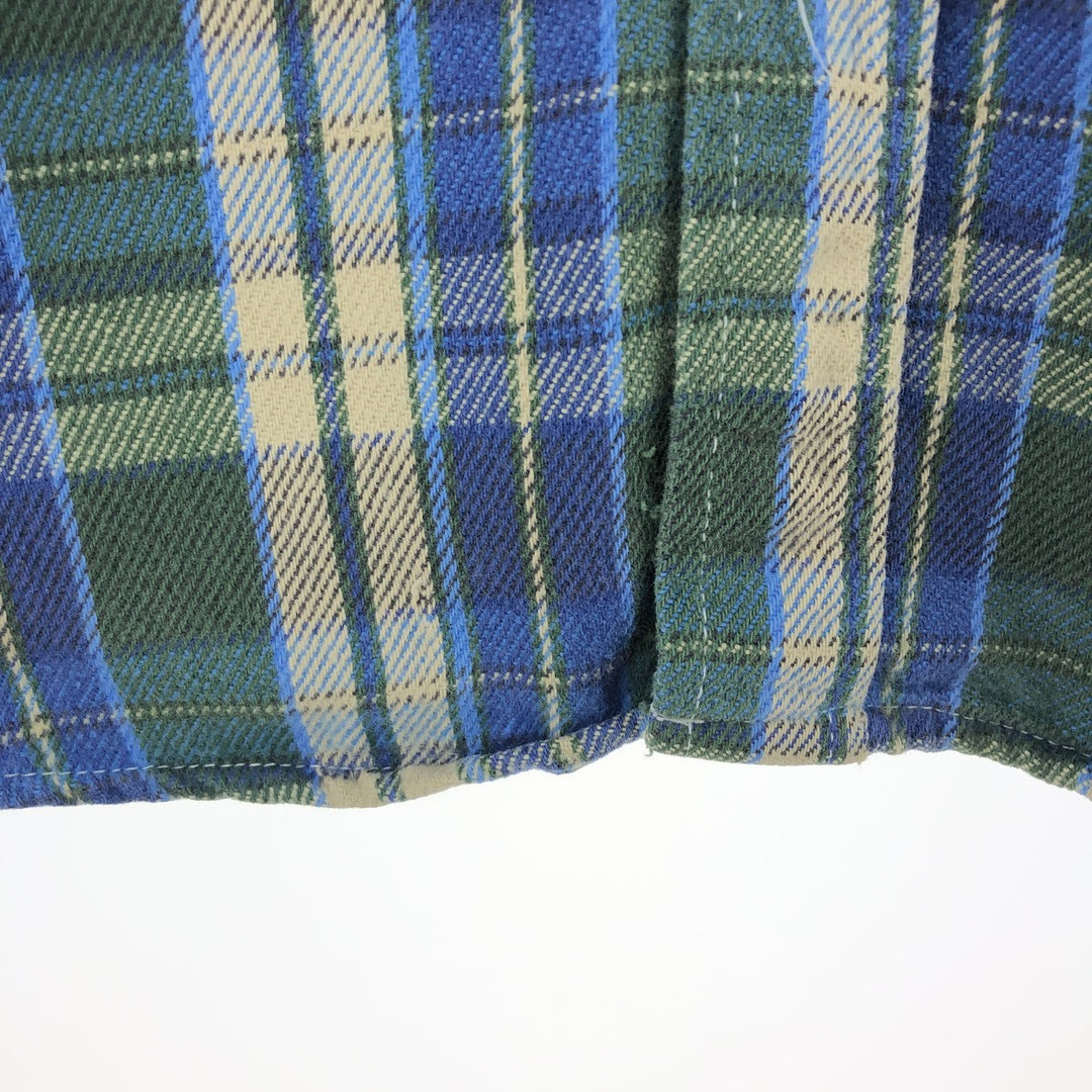 80'S OshKosh B'GOSH Long Sleeve Flannel Check Shirt Men's Size L Vintage /eaa486880
