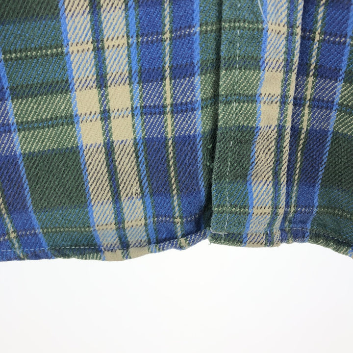 80'S OshKosh B'GOSH Long Sleeve Flannel Check Shirt Men's Size L Vintage /eaa486880