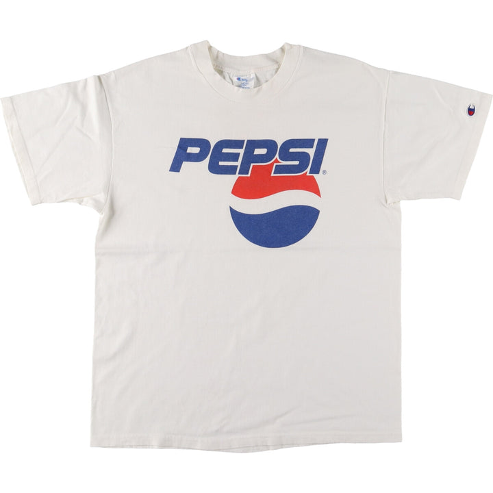 Champion PEPSI Advertising T-shirt Made in USA Men's L size /eaa486918