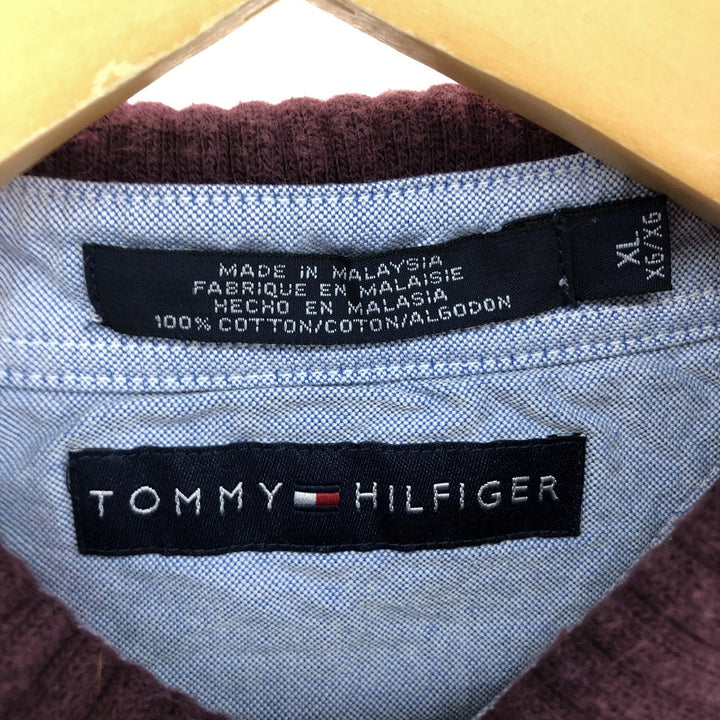 Tommy Hilfiger TOMMY HILFIGER Long Sleeve Striped Polo Shirt Men's XL /eaa486994